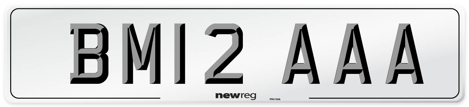 BM12 AAA Number Plate from New Reg